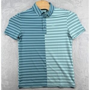 G/FORE GFORE Golf Peformance Polo Shirt‎ Green Striped GFORE Men's Size S NWT